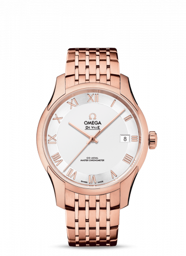 Omega De Ville Hour Vision Master Chronometer Sedna Gold / Silver / Bracelet 433.50.41.21.02.001 Omega De Ville Hour Vision Master Chronometer Sedna Gold / Silver / Bracelet 433.50.41.21.02.001