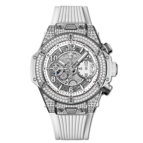 Hublot Big Bang Unico 42 Titanium / Pave / White 441.NE.2010.RW.1704 Hublot Big Bang Unico 42 Titanium / Pave / White 441.NE.2010.RW.1704