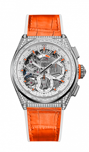 Zenith Defy El Primero 21 White Gold / Skeleton / Alligator / Swizz Beatz 45.9002.9004/76.R591 Zenith Defy El Primero 21 White Gold / Skeleton / Alligator / Swizz Beatz 45.9002.9004/76.R591