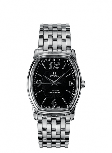 Omega De Ville Prestige Automatic 31.2 Tonneau Stainless Steel / Black / Bracelet 4503.51.00 Omega De Ville Prestige Automatic 31.2 Tonneau Stainless Steel / Black / Bracelet 4503.51.00