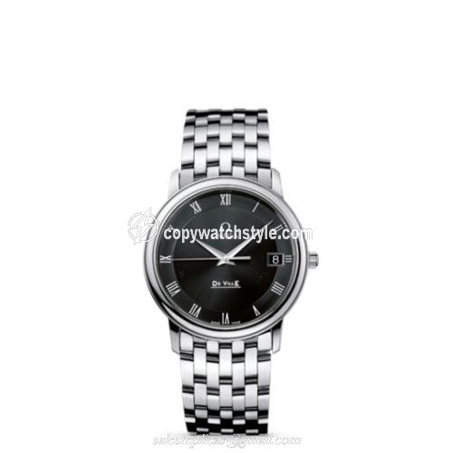 Omega De Ville Prestige Quartz 34.4 Stainless Steel / Black / Bracelet 4510.52.00 Omega De Ville Prestige Quartz 34.4 Stainless Steel / Black / Bracelet 4510.52.00