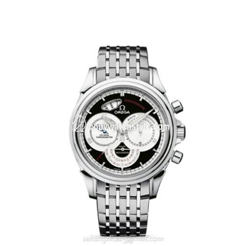Omega De Ville Co-Axial 41 Chronoscope Stainless Steel / Bracelet / Black 4550.50.00