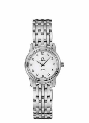 Omega De Ville Prestige Quartz 22 Stainless Steel / White / Bracelet 4570.75.00