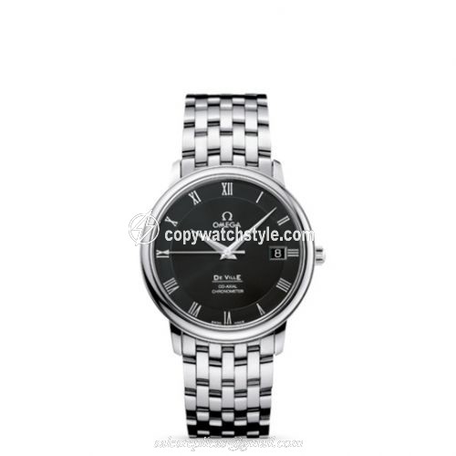 Omega De Ville Prestige Co-Axial 36.5 Stainless Steel / Black / Bracelet 4574.50.00 Omega De Ville Prestige Co-Axial 36.5 Stainless Steel / Black / Bracelet 4574.50.00