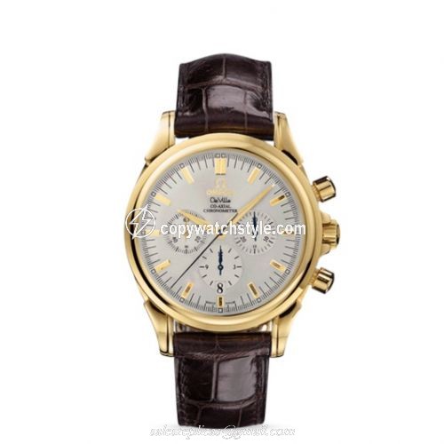 Omega De Ville Co-Axial 41 Chronograph Yellow Gold / Silver 4641.30.32 Omega De Ville Co-Axial 41 Chronograph Yellow Gold / Silver 4641.30.32