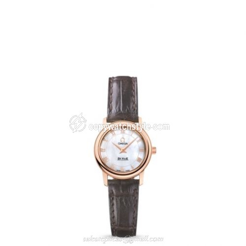 Omega De Ville Prestige Quartz 22 Red Gold / MOP 4693.71.02