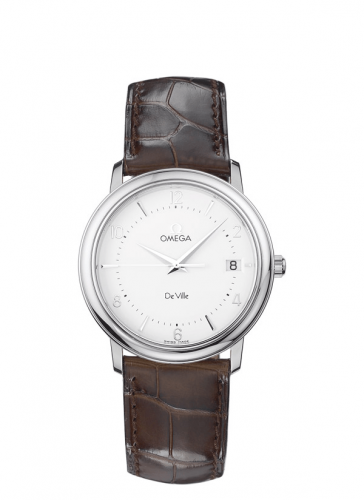 Omega De Ville Prestige Quartz 34.4 Stainless Steel / Silver 4810.30.02 Omega De Ville Prestige Quartz 34.4 Stainless Steel / Silver 4810.30.02
