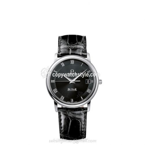 Omega De Ville Prestige Quartz 34.4 Stainless Steel / Black 4810.52.01 Omega De Ville Prestige Quartz 34.4 Stainless Steel / Black 4810.52.01