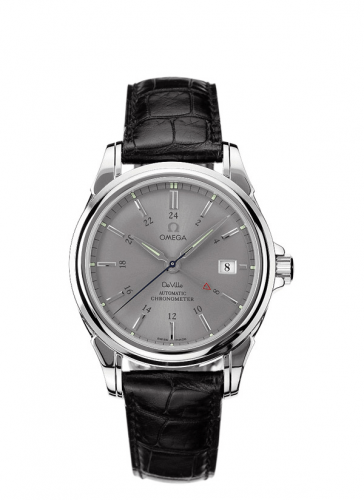 Omega De Ville Co-Axial 38.7 GMT Stainless Steel / Grey 4833.40.31 Omega De Ville Co-Axial 38.7 GMT Stainless Steel / Grey 4833.40.31