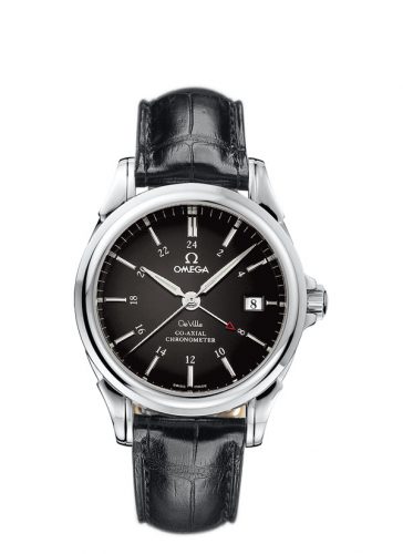 Omega De Ville Co-Axial 38.7 GMT Stainless Steel / Black 4833.51.31 Omega De Ville Co-Axial 38.7 GMT Stainless Steel / Black 4833.51.31
