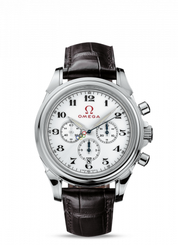 Omega De Ville Co-Axial 41 Chronoscope Stainless Steel / White / Olympic Timeless 4846.20.32 Omega De Ville Co-Axial 41 Chronoscope Stainless Steel / White / Olympic Timeless 4846.20.32