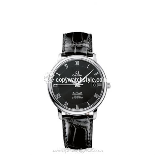 Omega De Ville Prestige Co-Axial 36.5 Stainless Steel / Black 4875.50.01 Omega De Ville Prestige Co-Axial 36.5 Stainless Steel / Black 4875.50.01