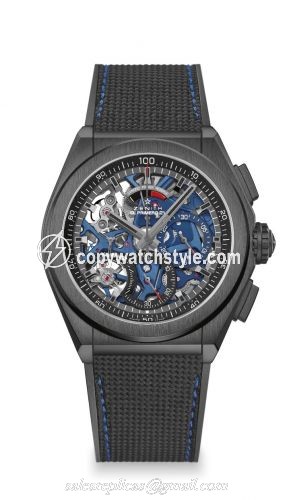 Zenith Defy El Primero 21 Black Ceramic / Skeleton / Cordura / Boutique Edition 49.9001.9004/78.R916 Zenith Defy El Primero 21 Black Ceramic / Skeleton / Cordura / Boutique Edition 49.9001.9004/78.R916