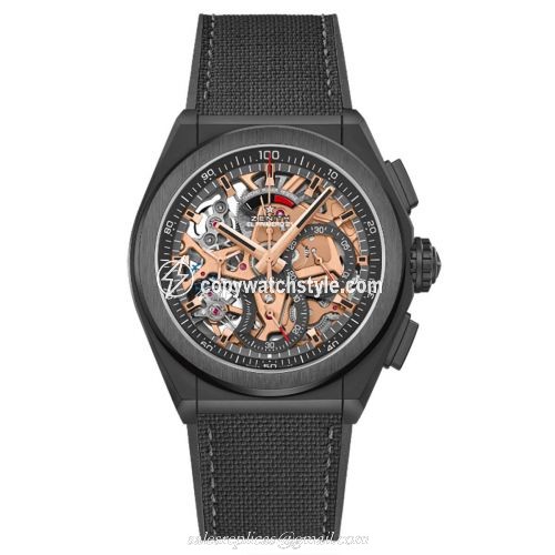 Zenith Defy El Primero 21 Black Ceramic / Skeleton / Cordura / Park Lane 49.9005.9004.72.R921