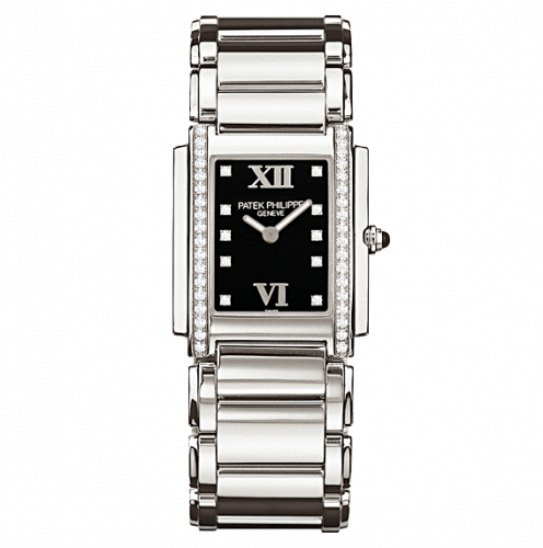 Patek Philippe Twenty~4 4910 Stainless Steel / Black 4910/10A-001 Patek Philippe Twenty~4 4910 Stainless Steel / Black 4910/10A-001