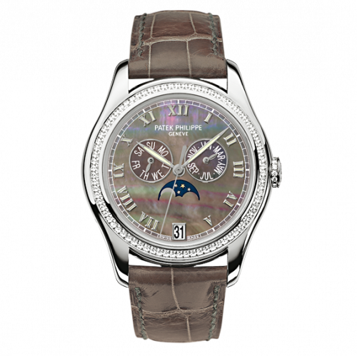 Patek Philippe Annual Calendar 4936 White Gold Diamond Black Mother of Pearl 4936G-001 Patek Philippe Annual Calendar 4936 White Gold Diamond Black Mother of Pearl 4936G-001