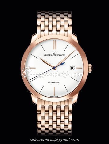 Girard-Perregaux 1966 38 Pink Gold / Silver / Bracelet 49525-52-131-52A Girard-Perregaux 1966 38 Pink Gold / Silver / Bracelet 49525-52-131-52A