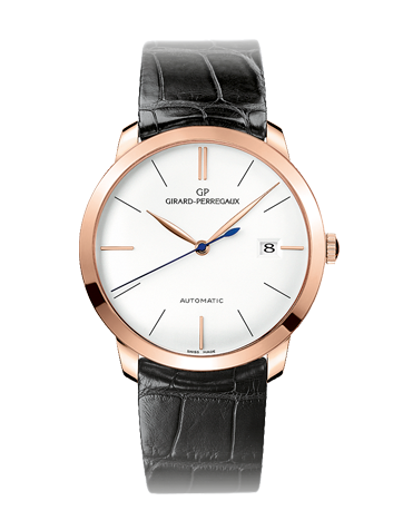 Girard-Perregaux 1966 38 Pink Gold / Silver / Alligator 49525-52-131-BK6A Girard-Perregaux 1966 38 Pink Gold / Silver / Alligator 49525-52-131-BK6A