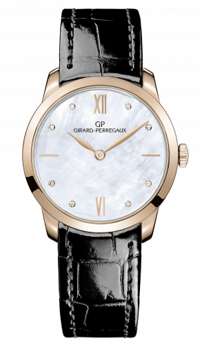 Girard-Perregaux 1966 30mm Pink Gold / MOP / Alligator 49528-52-771-CK6A Girard-Perregaux 1966 30mm Pink Gold / MOP / Alligator 49528-52-771-CK6A