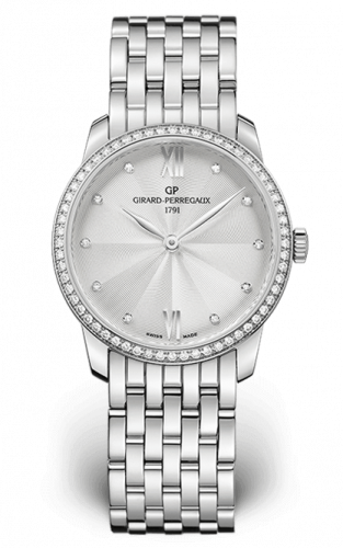 Girard-Perregaux 1966 30mm Stainless Steel / Diamond / Silver / Bracelet 49528D11A172-11A Girard-Perregaux 1966 30mm Stainless Steel / Diamond / Silver / Bracelet 49528D11A172-11A