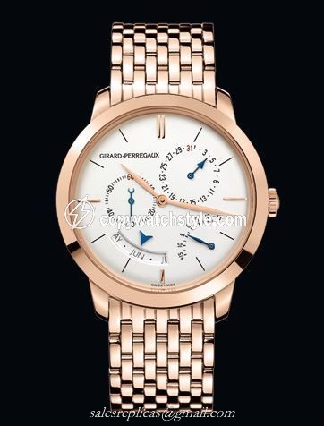 Girard-Perregaux 1966 Annual Calendar Equation of Time Pink Gold Bracelet 49538-52-131-52A Girard-Perregaux 1966 Annual Calendar Equation of Time Pink Gold Bracelet 49538-52-131-52A