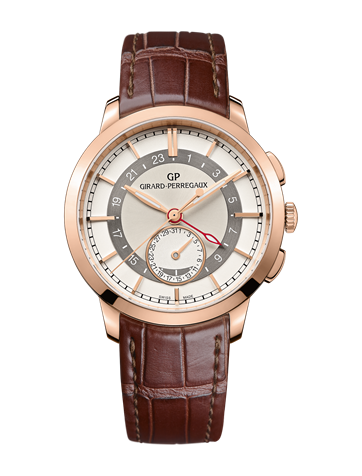 Girard-Perregaux 1966 Dual Time Pink Gold Silver 49544-52-131-BBB0 