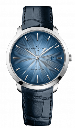 Girard-Perregaux 1966 40 Stainless Steel Blue Alligator Strap 49555-11-431-BB60 Girard-Perregaux 1966 40 Stainless Steel Blue Alligator Strap 49555-11-431-BB60
