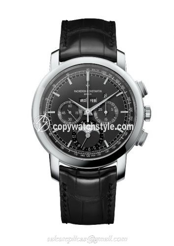 Vacheron Constantin Traditionnelle Chronograph Perpetual Calendar Platinum / Black 5000T/000P-B048 Vacheron Constantin Traditionnelle Chronograph Perpetual Calendar Platinum / Black 5000T/000P-B048