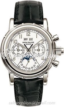 Patek Philippe Perpetual Calendar Split Seconds Chronograph 5004 Platinum / White Arabic 5004P-021 Patek Philippe Perpetual Calendar Split Seconds Chronograph 5004 Platinum / White Arabic 5004P-021