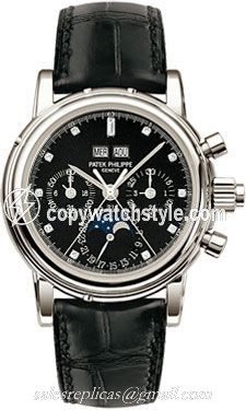 Patek Philippe Perpetual Calendar Split Seconds Chronograph 5004 Platinum / Black Diamond 5004P-033 Patek Philippe Perpetual Calendar Split Seconds Chronograph 5004 Platinum / Black Diamond 5004P-033