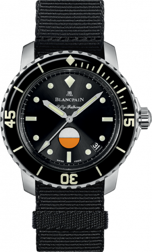 Blancpain Fifty Fathoms MIL-SPEC Stainless Steel / Black / Canvas 5008-1130-NABA Blancpain Fifty Fathoms MIL-SPEC Stainless Steel / Black / Canvas 5008-1130-NABA