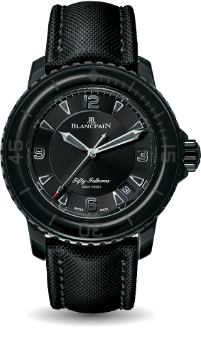Blancpain Fifty Fathoms Automatique DLC / Black / Black Canvas 5015-11C30-52A Blancpain Fifty Fathoms Automatique DLC / Black / Black Canvas 5015-11C30-52A