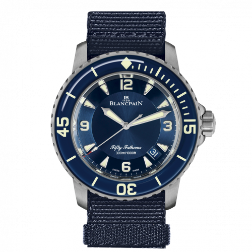 Blancpain Fifty Fathoms Blue / Blue / Blue NATO 5015-12B40-NAOA