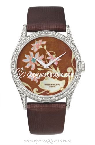 Patek Philippe Calatrava 5077 Floral Arabesques 5077/100P 013 Patek Philippe Calatrava 5077 Floral Arabesques 5077/100P 013