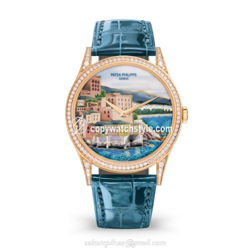 Patek Philippe Calatrava 5077R Italian Scenes / Cinque Terre 5077/100R-034 Patek Philippe Calatrava 5077R Italian Scenes / Cinque Terre 5077/100R-034