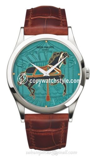 Patek Philippe Calatrava 5077 Carousel Turquoise 5077P-063