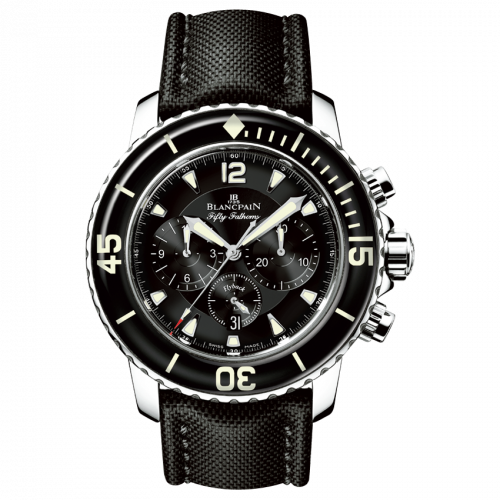Blancpain Fifty Fathoms Chronographe Flyback Stainless / Black / Black Canvas 5085F-1130-52