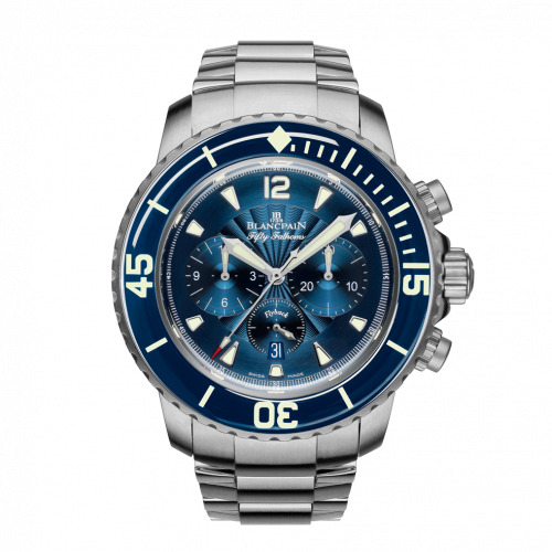 Blancpain Fifty Fathoms Chronographe Flyback Stainless Steel / Bue / Bracelet 5085F.B-1140-71B