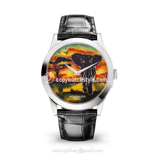 Patek Philippe Calatrava 5089 White Gold / African Elephant 5089G-079 Patek Philippe Calatrava 5089 White Gold / African Elephant 5089G-079