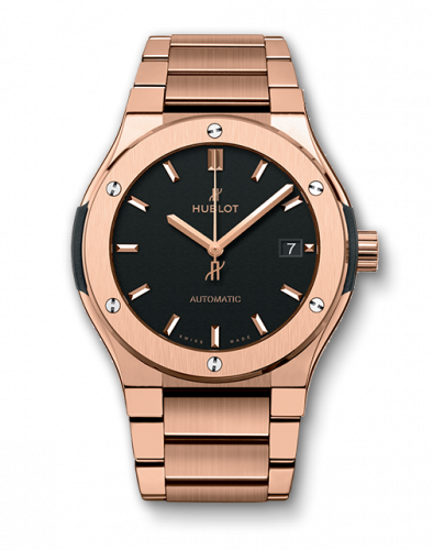 Hublot Classic Fusion 45 King Gold / Black / Bracelet 510.OX.1180.OX Hublot Classic Fusion 45 King Gold / Black / Bracelet 510.OX.1180.OX