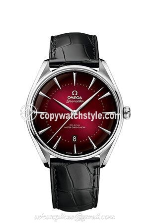 Omega Seamaster Master Co-Axial 39.5 Hong Kong Edition Stainless Steel / Red / Alligator 511.13.40.20.11.001