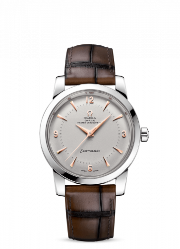Omega Seamaster 1948 Central Seconds Platinum / Silver / Alligator 511.93.38.20.99.002 Omega Seamaster 1948 Central Seconds Platinum / Silver / Alligator 511.93.38.20.99.002
