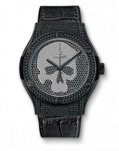 Hublot Classic Fusion 45 Skull Black Full Pave 511.ND.9100.LR.1700.SKULL Hublot Classic Fusion 45 Skull Black Full Pave 511.ND.9100.LR.1700.SKULL