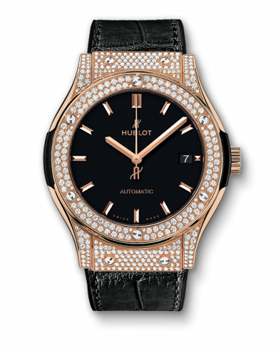 Hublot Classic Fusion 45 King Gold / Pave / Black 511.OX.1181.LR.1704 Hublot Classic Fusion 45 King Gold / Pave / Black 511.OX.1181.LR.1704