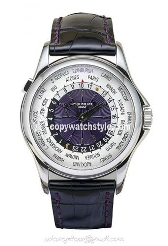 Patek Philippe World Time 5130 Platinum / Hamilton & Inches 5130P-029 Patek Philippe World Time 5130 Platinum / Hamilton & Inches 5130P-029