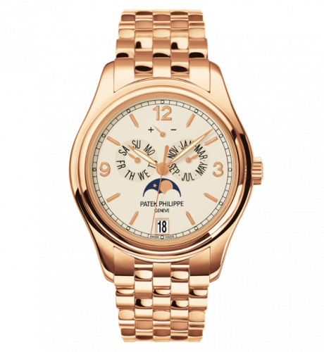 Patek Philippe Annual Calendar 5146 Rose Gold / Cream / Bracelet 5146/1R-001 Patek Philippe Annual Calendar 5146 Rose Gold / Cream / Bracelet 5146/1R-001