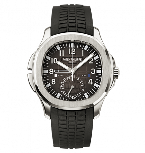 Patek Philippe Aquanaut Travel Time 5164 Stainless Steel / Black 5164A-001 Patek Philippe Aquanaut Travel Time 5164 Stainless Steel / Black 5164A-001