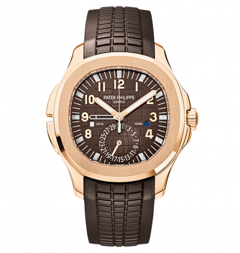 Patek Philippe Aquanaut Travel Time 5164 Rose Gold / Brown 5164R-001 Patek Philippe Aquanaut Travel Time 5164 Rose Gold / Brown 5164R-001