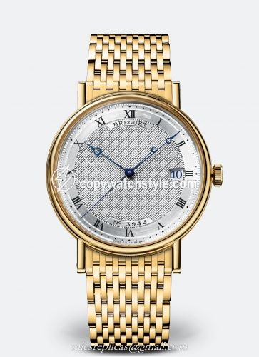 Breguet Classique 5177 Yellow Gold / Silver / Bracelet 5177BA/12/AV0