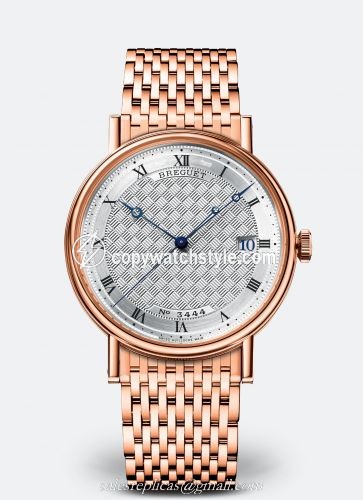 Breguet Classique 5177 Rose Gold / Silver / Bracelet 5177BR/12/RV0 Breguet Classique 5177 Rose Gold / Silver / Bracelet 5177BR/12/RV0